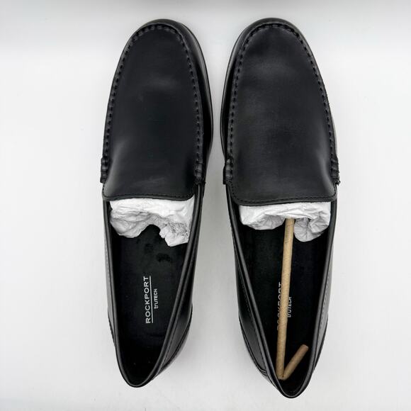Rockport Mens Classic Lite Venetian Loafers US 15 Wide Black Leather NIB - Picture 11 of 13